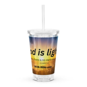 Clear plastic tumbler