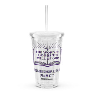 Clear plastic tumbler
